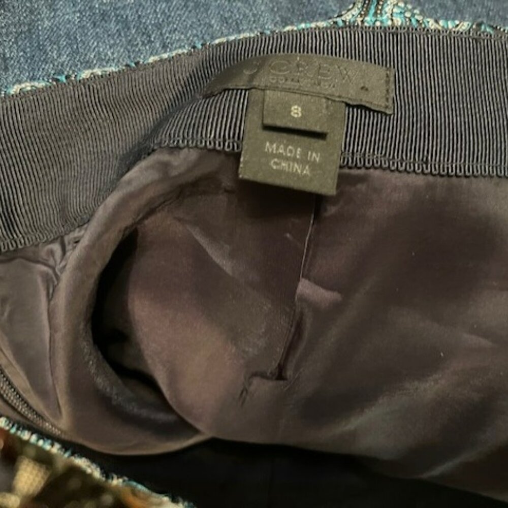 J. Crew Collection retro jade foulard silk mini skirt - Picture 16 of 16